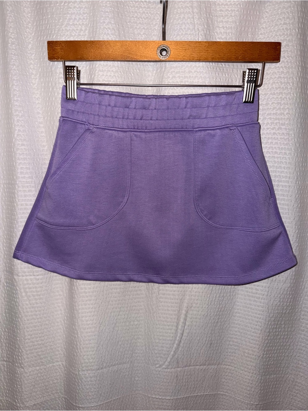 90 Degree By Reflex Lavender Mini Skirt with Front Pockets